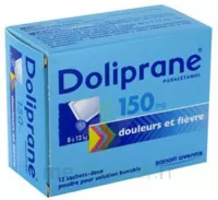 Doliprane 150 Mg Poudre Pour Solution Buvable En Sachet-dose B/12 à LIEUSAINT